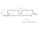 HORI WPC Fassadenprofil Rhombus Premium Medium 33 x 181 mm grau 4