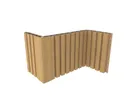 NewTechWood WPC Fassadenprofil Castellatio PRO35 33 x 215 mm Red Cedar 3