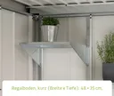 HORI Regalboden für Gerätehaus 48 cm 1