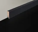 HORI MDF-Kern Sockelleiste uni schwarz matt Grundierfolie Topline 1