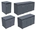 HORI Mülltonnenbox Cleanman 4 Anthrazit mit Fuß Pedal 2