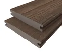 HORI Terrassendiele WPC Massiv Co-Extrudiert tiefe Struktur 22,5 x 138 mm Dunkelbraun 3