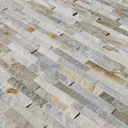 HORI Wandverkleidung Natursteinverblender Titlis Weiß/Beige 2