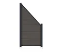 NewTechWood WPC Sichtschutzzaun Stecksystem Castello XXL 2