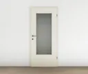 HORI Zimmertür CPL Weiß RAL9010 mit Lichtausschnitt Röhrenspan Designkante 0