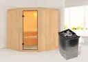 Karibu System-Sauna Bodo Eckeinstieg 68 mm 1
