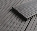 HORI Terrassendielen Komplettset WPC/BPC Vollprofil massiv grau 2