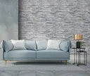 HORI Wandverkleidung Natursteinverblender Everest Kristall Weiß/Grau 11