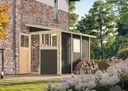 HORI Gartenhaus Randers, 19 mm, 181 x 268 x 230 cm, terragrau 0
