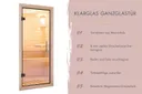 Karibu Saunahaus Catalina Blackline Fronteinstieg 73 mm 6