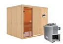 Woodfeeling Massivholz-Sauna Nybro Fronteinstieg 68 mm 3