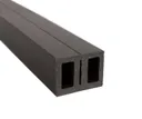 Kovalex Terrassendielen Komplettset WPC Kammerprofil Exklusiv Walnuss mattiert 26 x 145 mm 1