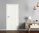 PRÜM Zimmertür Komplettset Classic C2 Weißlack Röhrenspanplatten Karnieskante 2
