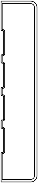 Lignodur terrafina Abschlussblende lounge Havanna 17x85 mm 0