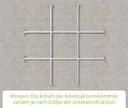 HORI Unterkonstruktion für Gerätehaus 262 x 214 cm 2