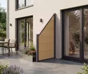NewTechWood WPC Sichtschutzzaun Stecksystem Castello XXL Schrägelement 2