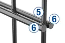 HORI Doppelstabmattenzaun S 6/5/6 mm, Zaunfeld 251 x 103 cm anthrazit 1