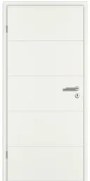 PRÜM Zimmertür Royal RY-251 Weißlack RAL9010 Röhrenspanplatten Eckkante 0