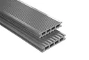 Kovalex Terrassendielen Komplettset WPC Kammerprofil Exklusiv grau 26 x 145 mm 0