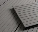 HORI Terrassendielen Komplettset WPC/BPC Massiv XXL grau 1