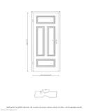 PRÜM Zimmertür Komplettset Classic CK1 Weißlack Röhrenspanplatten Karnieskante 3