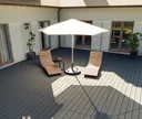 HORI Terrassendielen Komplettset WPC/BPC Vollprofil massiv grau 10