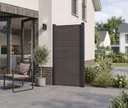 HORI WPC Sichtschutzzaun Stecksystem Odense Rhombus 1