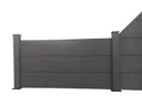 HORI WPC Sichtschutzzaun Stecksystem XXL Komplettset 7
