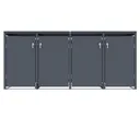HORI Mülltonnenbox Cleanman 4 Anthrazit mit Fuß Pedal 6
