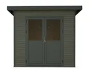 HORI WPC Gartenhaus Rhombus-Optik Braun/Grau 5
