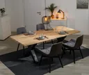 D-SYN mySquare Esstisch Massivholz Eiche gerade kante Komplettset 8