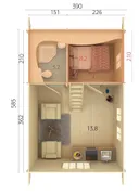 Palmako Ferienhaus Sandra 2