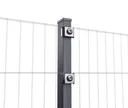HORI Doppelstabmattenzaun S 6/5/6 mm Komplettset Basic, Zaunfeldbreite 251 cm 5