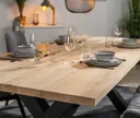 D-SYN mySquare Esstisch Massivholz Eiche gerade kante Komplettset 9