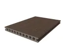 HORI Terrassendiele WPC Hohlkammer Co-Extrudiert tiefe Struktur 22,5 x 210 mm Dunkelbraun 1