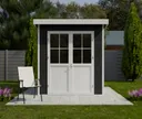 HORI Gartenhaus WPC Modern Line mit Pultdach 0