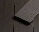 HORI Terrassendielen Komplettset WPC Safety Schutzummantelung braun modern grob strukturiert/glatt gebürstet 23 x 143 mm 1