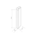EGGER Endstück Cubical Eiche anthrazit 6 cm 2