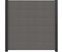 NewTechWood WPC Sichtschutzzaun Stecksystem Komplettset Castello XXL 2