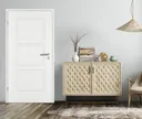 PRÜM Zimmertür Komplettset ELEGANCE MODENA M3 Weißlack RAL 9016 Röhrenspan kleine Rundkante 1