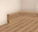 tilo Massivholz-Sockelleiste Eiche Sahara Alpin gebürstet versiegelt 0