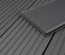 HORI Terrassendielen Komplettset WPC/BPC Vollprofil massiv grau 0