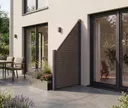 NewTechWood WPC Sichtschutzzaun Stecksystem Modena Rhombus Schrägelement 0