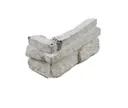 HORI Wandverkleidung Betonsteinverblender Ecken Natursteinoptik Weiß 1