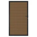 NewTechWood WPC Sichtschutzzaun Stecksystem Zauntor Portland 0