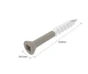 HORI Terrassendiele Schrauben-Set beige-grau 5 x 50 mm 2