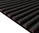 HORI WALL Akustik Dekor Wandpaneele Black Oak Rundstab Quadratisch 7