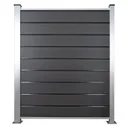 HORI Design WPC Sichtschutzzaun Stecksystem Zaun Komplettset 0