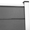 HORI Design WPC Sichtschutzzaun Stecksystem Zaun Komplettset 7