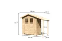Karibu Gartenhaus Dana 3
